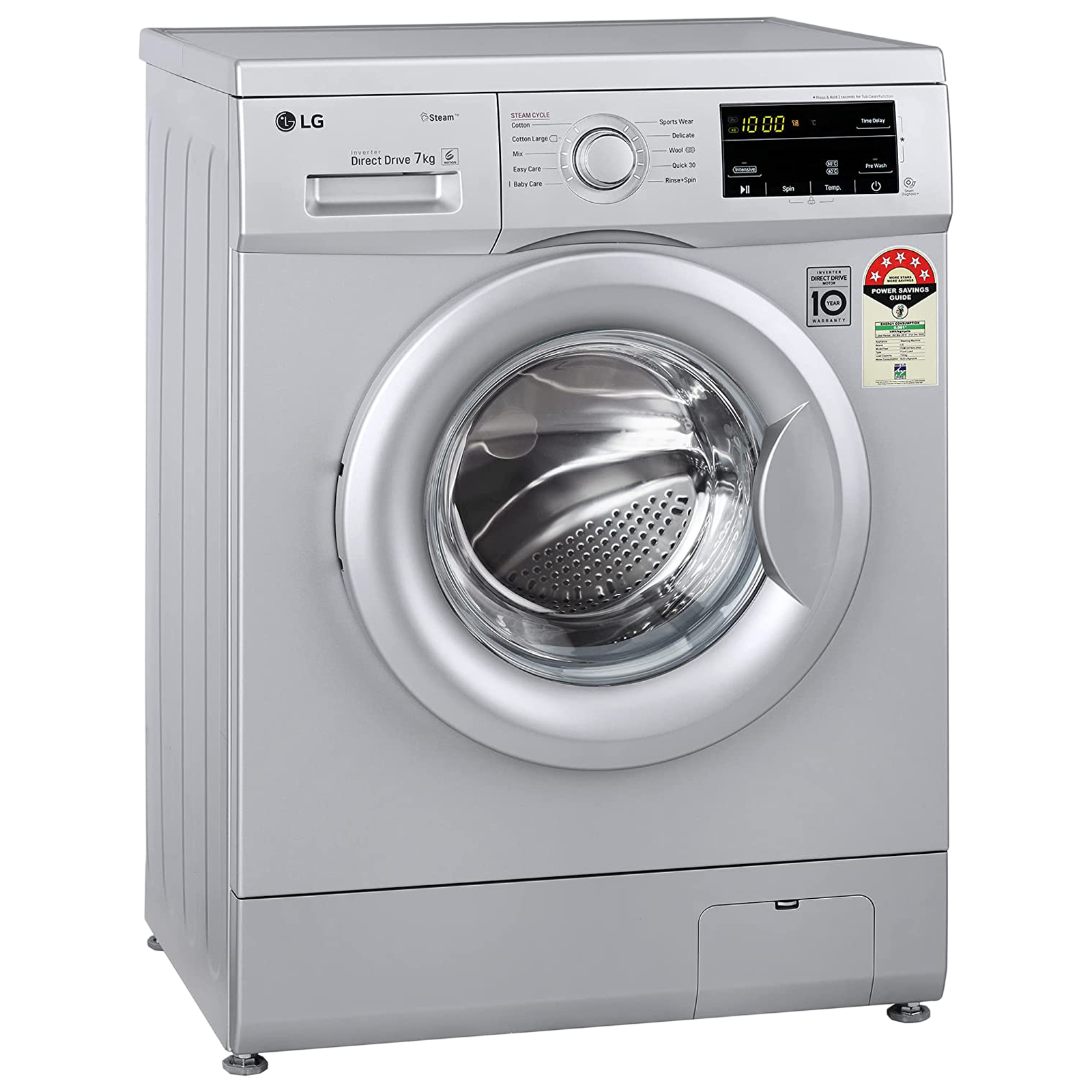 Buy Lg 7 Kg 5 Star Inverter Fully Automatic Front Load Washing Machine Fhm1207sdl In Built 2945